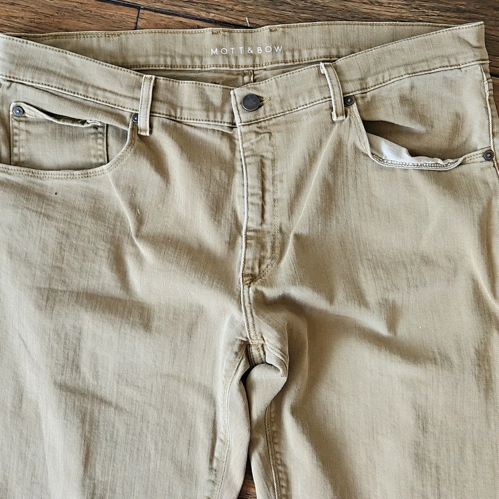 Men's Straight Fit Mercer Khaki Jeans Size 38 X 34 - Picture 3 of 9